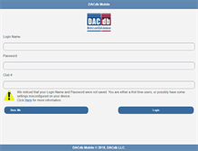 Tablet Screenshot of m.dacdb.com